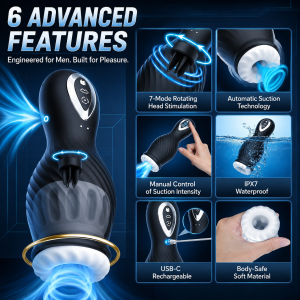 Alternative view of DrangonSpin Auto Suction Masturbator