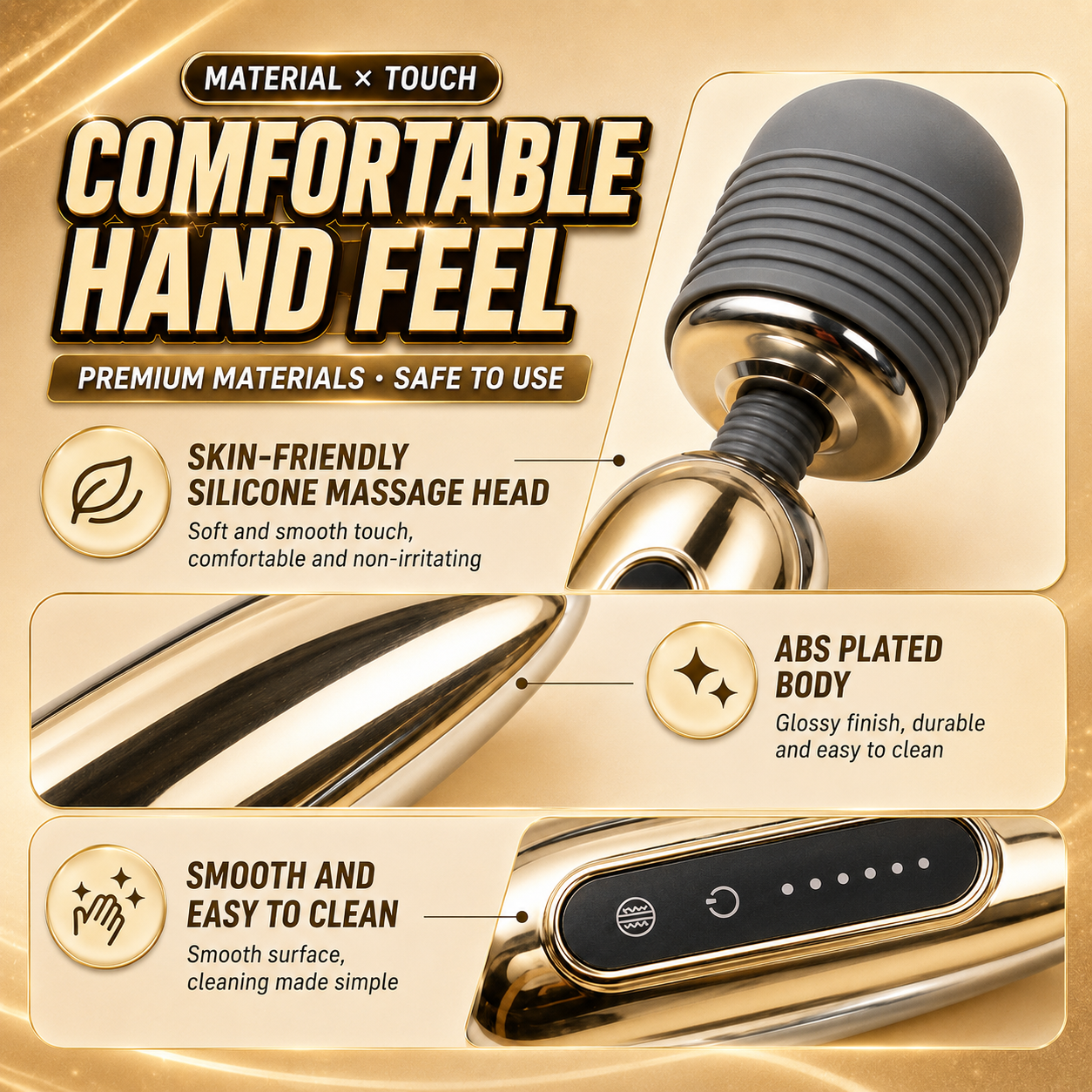 AurumHeat Pro Warming Vibration Wand - Image 4